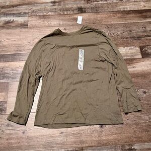 Old Navy Girls Olive Green Long Sleeve Shirt